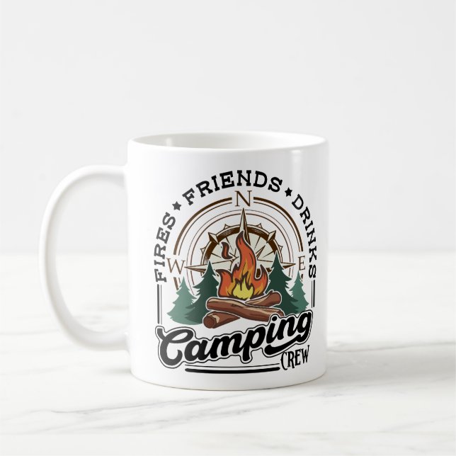 Drinka från Camping Crew Fries Vänner Kaffemugg (Vänster)