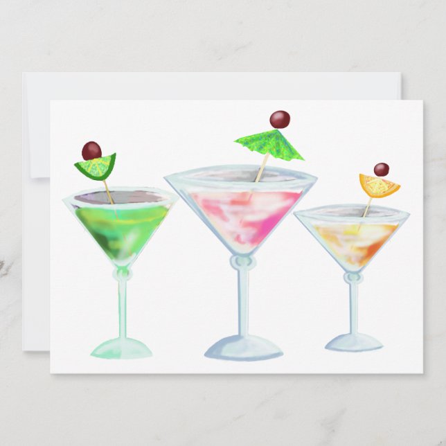 drinkar party inbjudningar (Framsida)