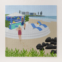 Drinkar vid Beach Pub Pussel