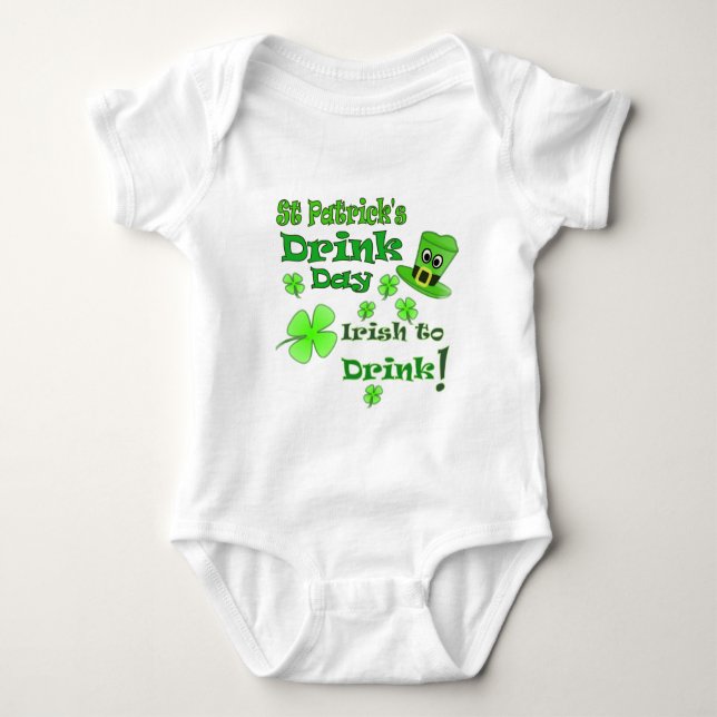 Drinkdag för St Patricks - I-förmiddagirländare Tee Shirt (Framsida)