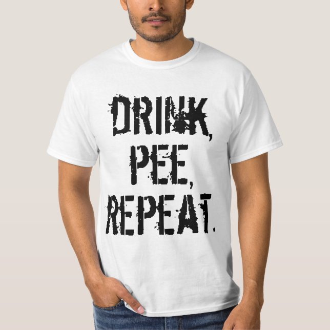 Drinken kissar repetition tee shirt (Framsida)