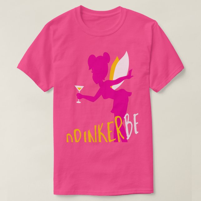Drinkerbell Roligt Funny Drinking T Shirt (Design framsida)