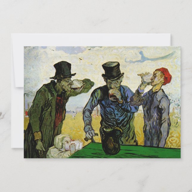 Drinkers av Vincent van Gogh Inbjudningar (Framsida)