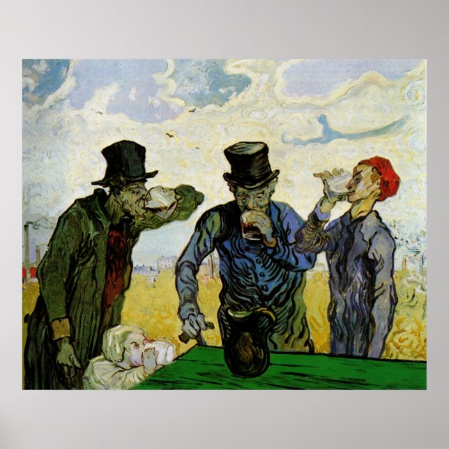 Drinkers av Vincent van Gogh Poster (Framsidan)