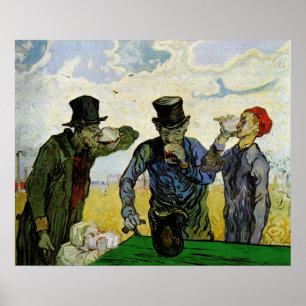 Drinkers av Vincent van Gogh Poster