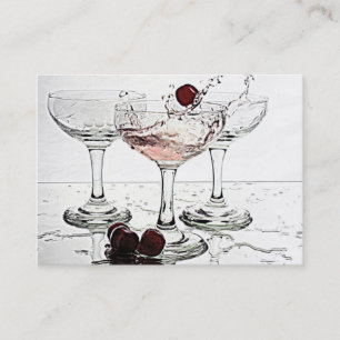 Drinkexponeringsglas Visitkort