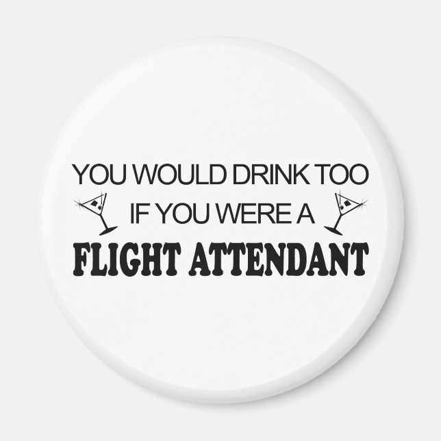 DrinkFor - Flygassistent Magnet (Framsidan)