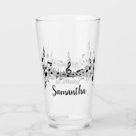 Drinkglas för musikdesign glaskopp