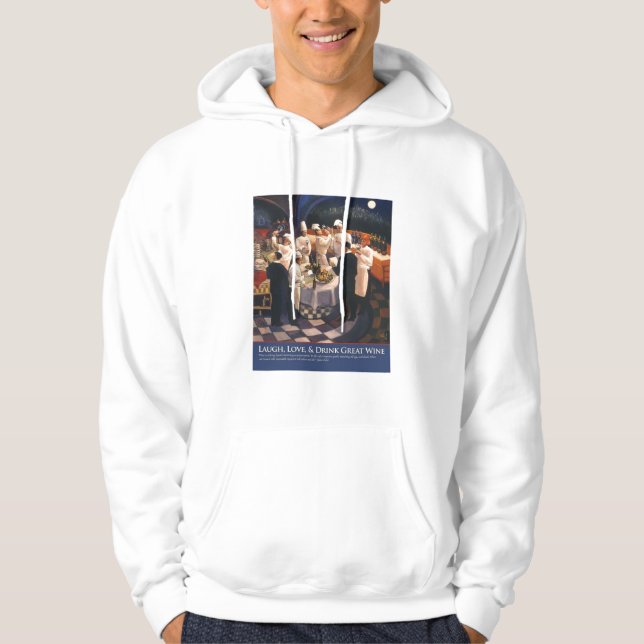 DrinkGreatWine svett Hoodie (Framsida)