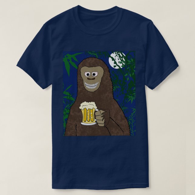 Drinkin Bigfoot Tee Shirt (Design framsida)