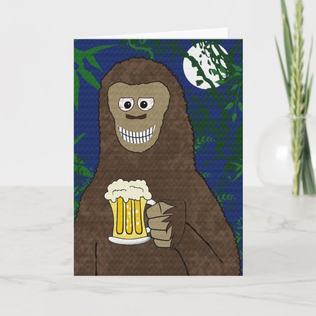 Drinkin'Bigfoot Kort (Framsida)