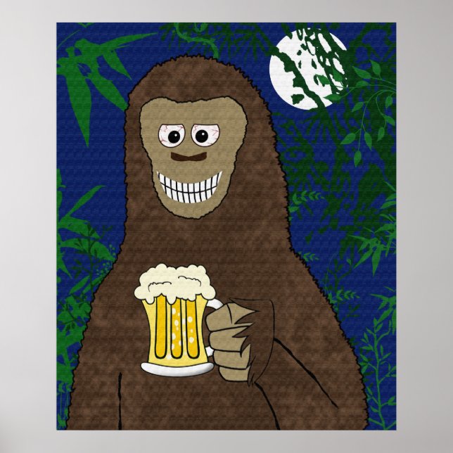 Drinkin'Bigfoot Poster (Framsidan)