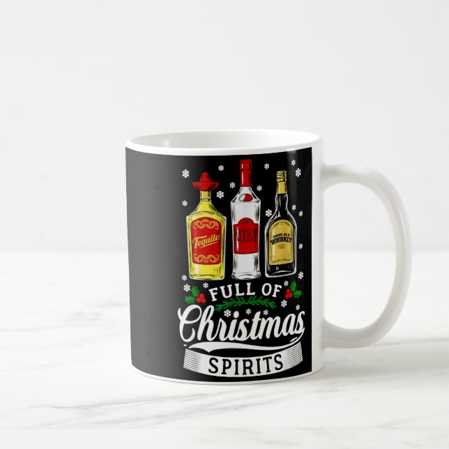 Drinking Alcohol Christmas Party Gift Full Of Chri Kaffemugg (Höger)