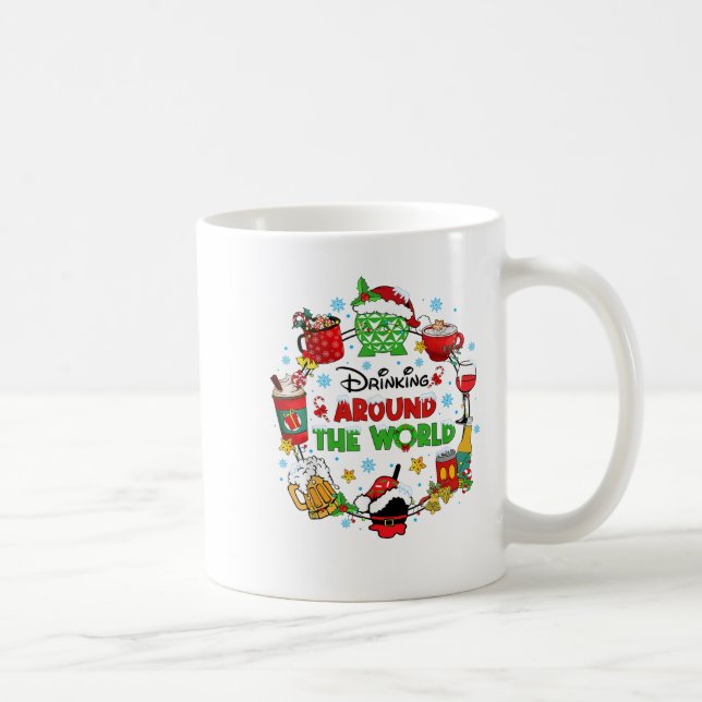 Drinking Around The World Family Christmas Vacatio Kaffemugg (Höger)