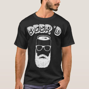 Drinking Beer Funny Beer'd Beard Man St Patrick's T Shirt