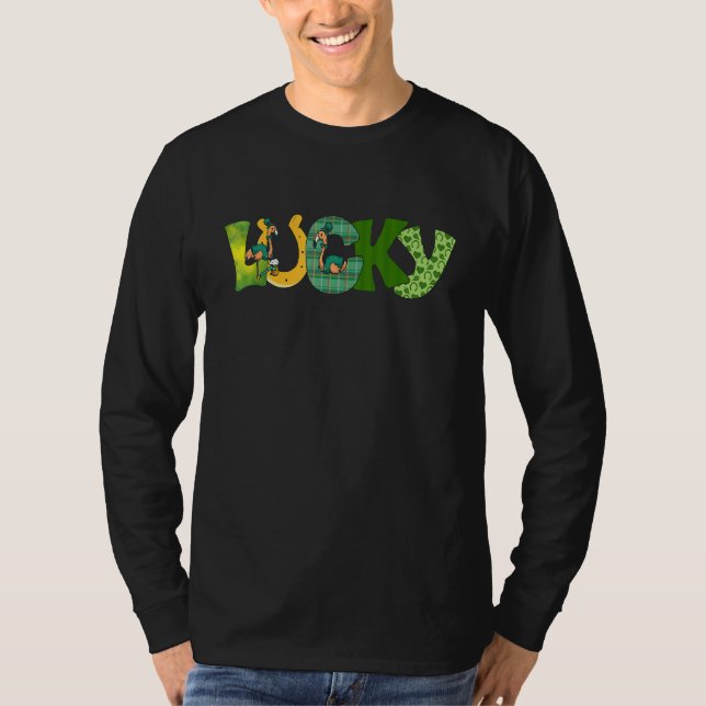 Drinking Flamingo St patricks day Flamingo Beer Lu T Shirt (Framsida)
