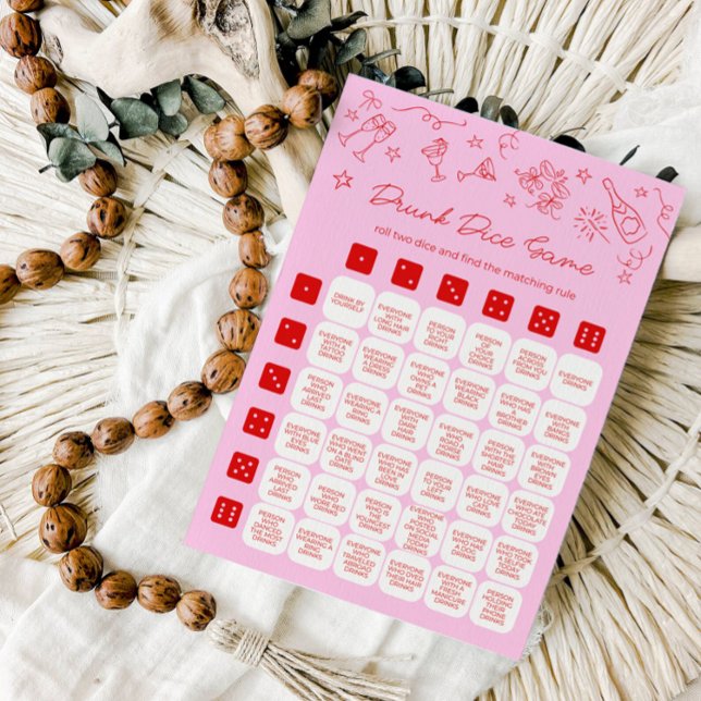 Drinking Game for Hen Party, Bachelorette Game Inbjudningar (Skapare uppladdad)