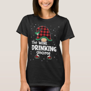 Drinking Gnome Buffalo Play Matching Julgrå T Shirt
