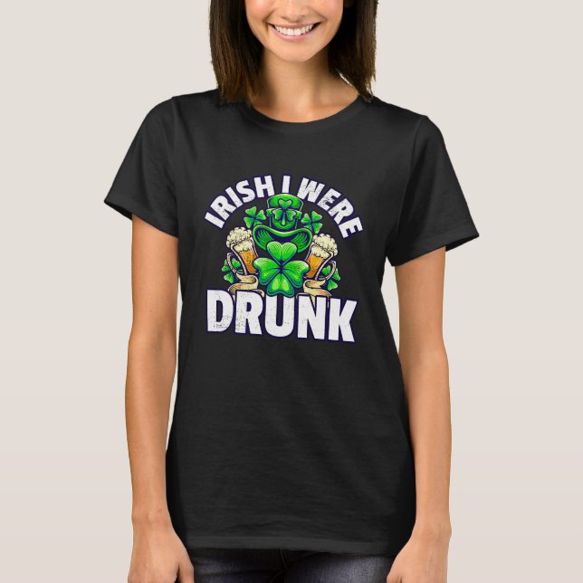 Drinking Saying St Patricks Day Beer T Shirt (Framsida)