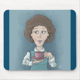Drinking Tea Mousepad Musmatta