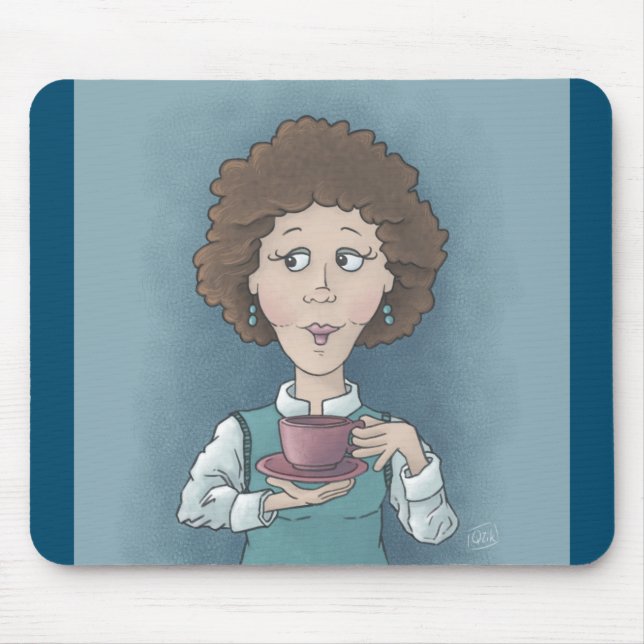 Drinking Tea Mousepad Musmatta (Framsidan)