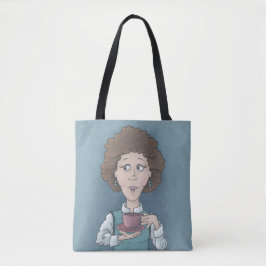 Drinking Tea Tote Bag Tygkasse
