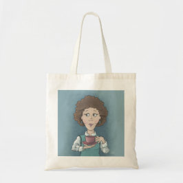 Drinking Tea Tote Bag Tygkasse