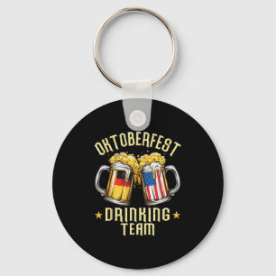 Drinking Team Beer Mugg Amerikanska tyska Vuxnor Nyckelring