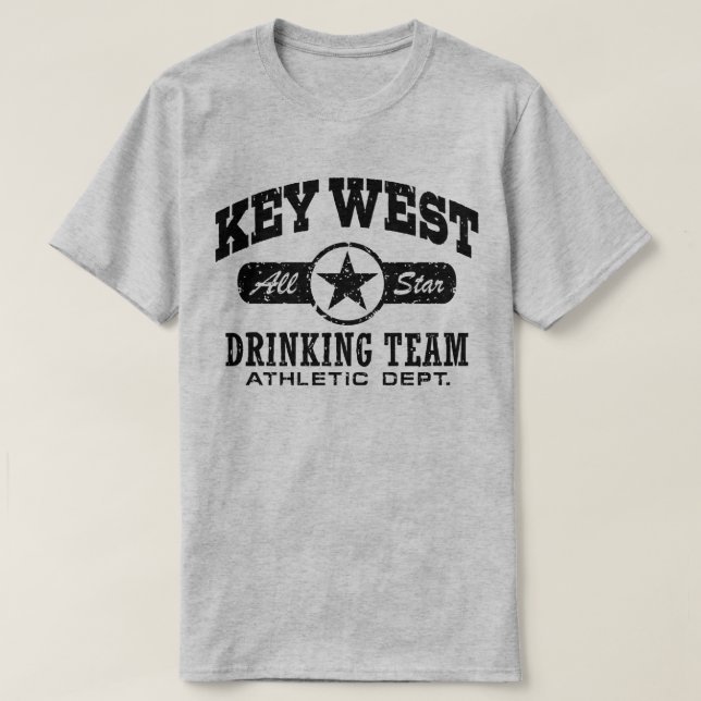 Drinking Team i Nyckel Väster T-shirt (Design framsida)