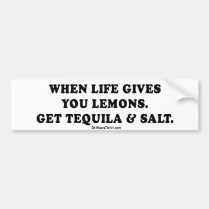 Drinking Tee - "Tequila and salt" Bildekal