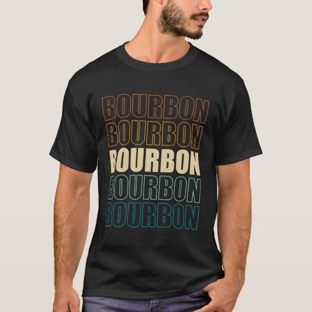 Drinking Whiskey Bourbon T Shirt (Framsida)