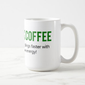 Drinkkaffe gör dumma saker rånar snabbare kaffemugg