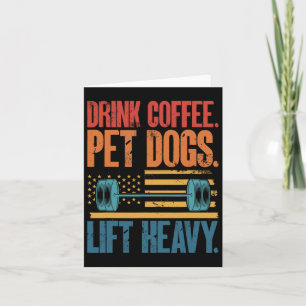 Drinkkaffe Pet Hundar Hiss Heavy Bodybuilding Weig Kort