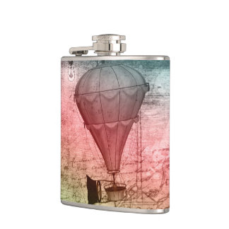 Drinkkolv av Steampunk Balloon Sketch Fickplunta