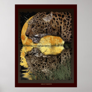 DRINKLEOPARD VID SUNSET Art Poster