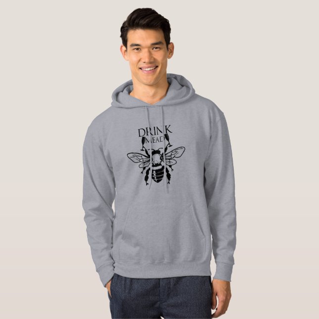 DrinkMeadHoodie Tröja Med Luva (Hel framsida)