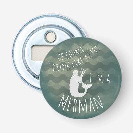 Drinknågot liknande en fisk! - Merman - grönt Flasköppnare