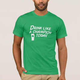 Drinknågot liknande en mästareT-tröja T-shirt