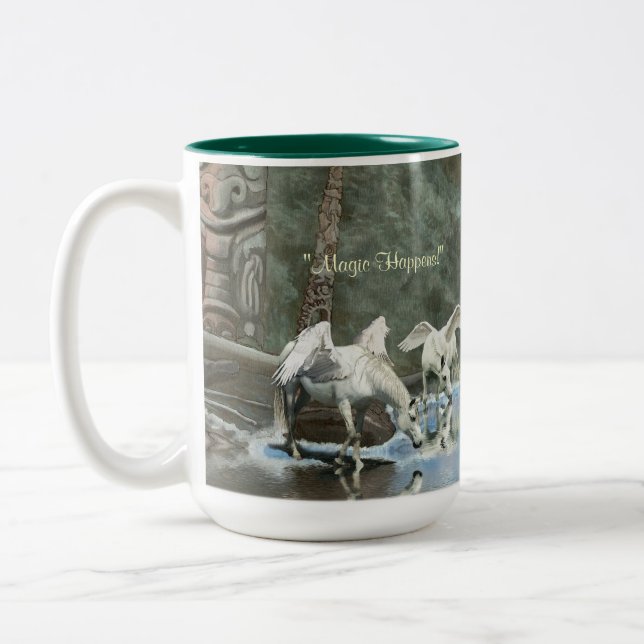 DRINKPEGASI & TOTEMS Fantasy Art Mugg (Vänster)