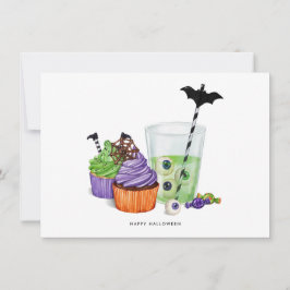 Drinks & Desserts från happy halloween Julkort