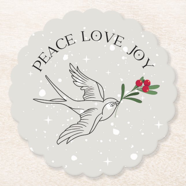 Drinks från Helgdag Bird Berries Underlägg Papper (Framsida)