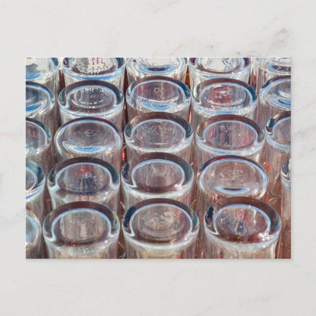 Drinks Glass, Abstrakt Vykort (Framsida)