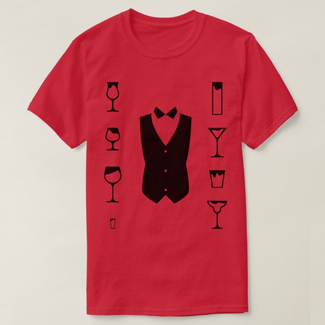 Drinks nationaldag i Bartender T Shirt (Design framsida)
