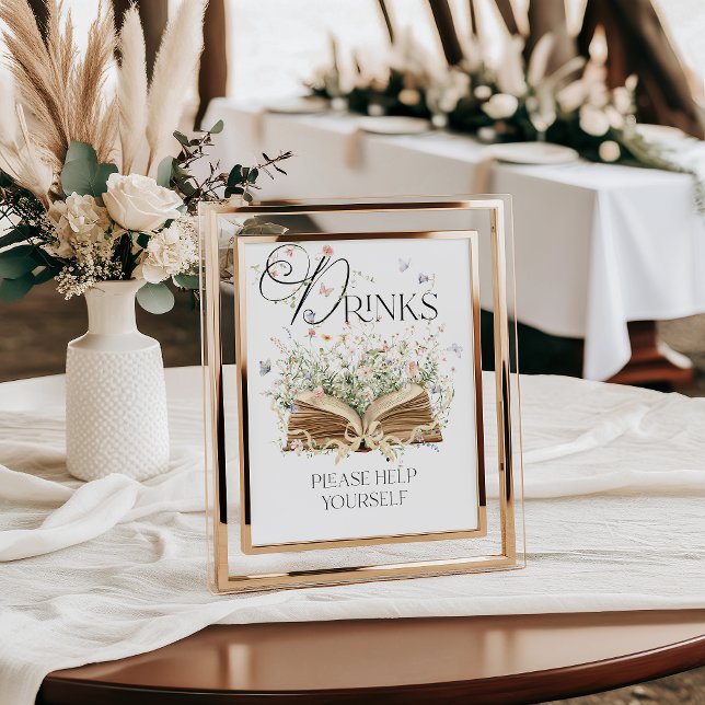 Drinks New Chapter Bok Theme Wildblomma Poster (Skapare uppladdad)