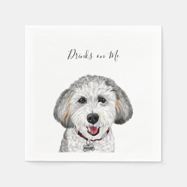 Drinks on Me Napkins Pappersservett (Framsidan)