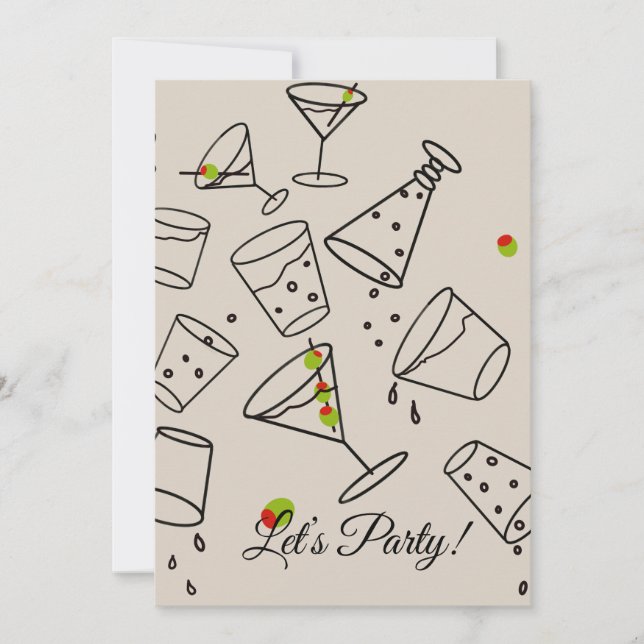 Drinks Party Invitation Inbjudningar (Framsida)