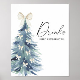 Drinks Poster i Winter träd baby