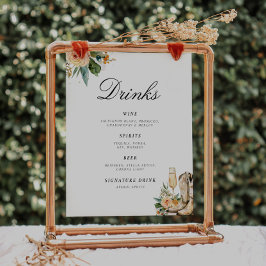 Drinks Pub Boots och Bubly Möhippa Sign Poster