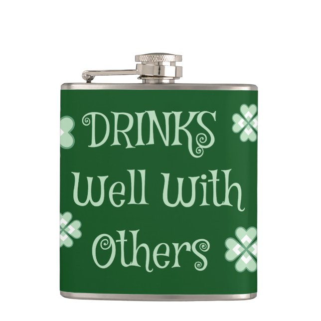 Drinks Saint Patricks Day Funny Grönt Fickplunta (Framsidan)