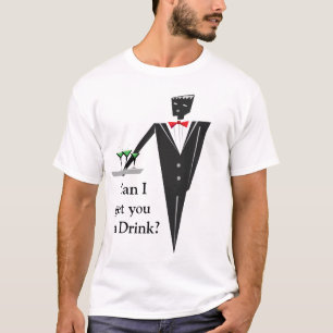 Drinks servitör eller ny pojkvän tee shirt